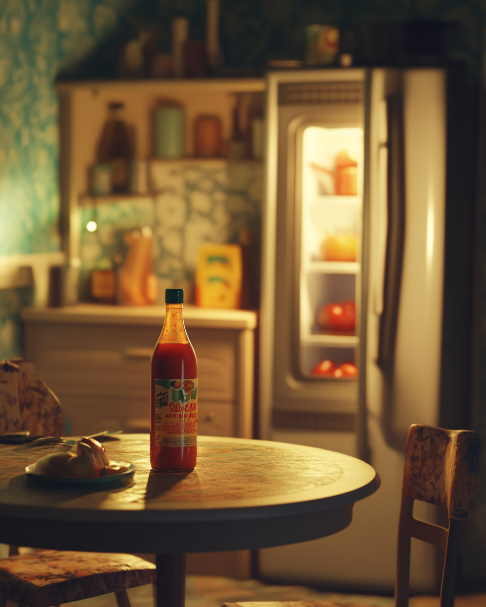 Should Ketchup Be Refrigerated or Left Out? The Great Condiment Debate docskantari_A_playful_scene_showing_a_ketchup_bottle_on_a_din_49d25048-07b2-4774-bd3e-fd7cc3649ddc_1