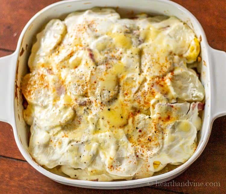 Hungarian Rakott Krumpli (Layered Potato Casserole) abbff2de0b4333862f543edd9aaa17d2_compress
