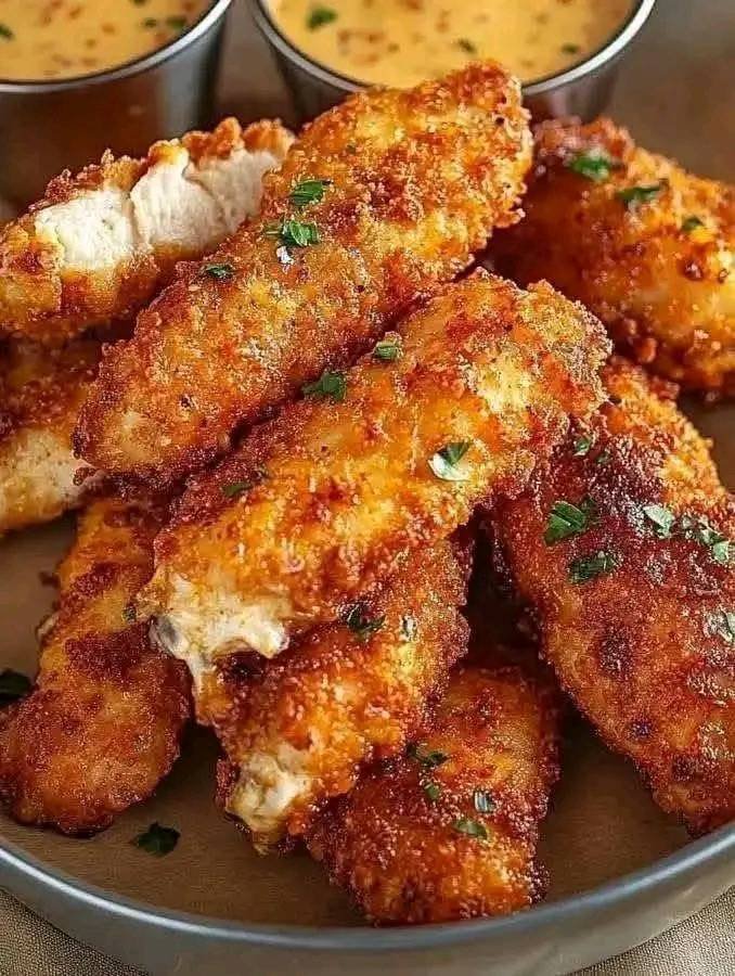 Crispy Chicken Tenders with Dipping Sauce 544841912_122206541804293973_305594601735280142_n