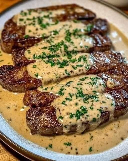 Juicy Steak with Creamy Garlic Sauce 552813458_791895486925712_6825124616895855213_n