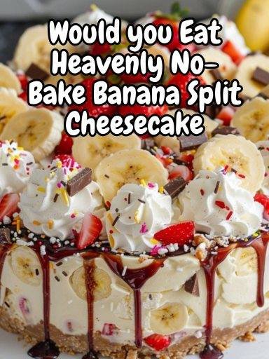 Heavenly No-Bake Banana Split Cheesecake 558065719_729004533485650_4223607110475688170_n