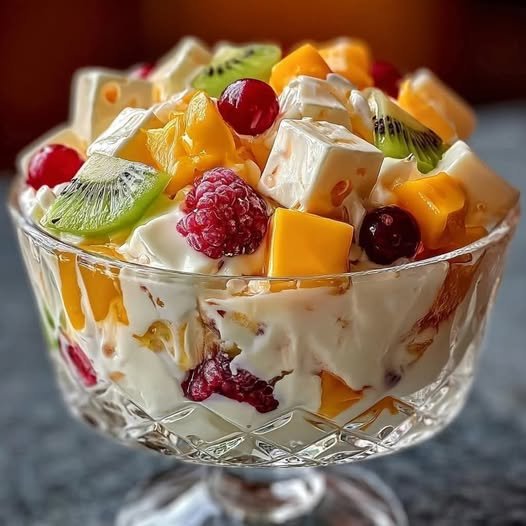 Creamy Fruit Salad Recipe 571164665_122147477156655836_8531115306861074907_n